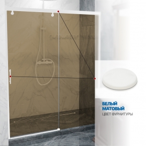 Инфографика 5 SLIDE DOOR GK-862 белый матовый стекло бронзовое