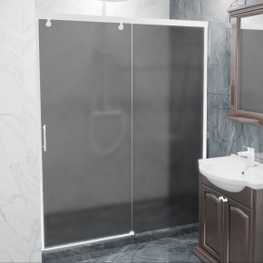 SLIDE DOOR GK-862 белый матовый стекло графитовое матовое