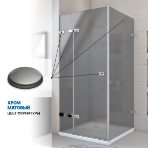 Инфографика 4 TREND SQUARE GK-863 хром матовый стекло графитовое матовое толщина 8_8