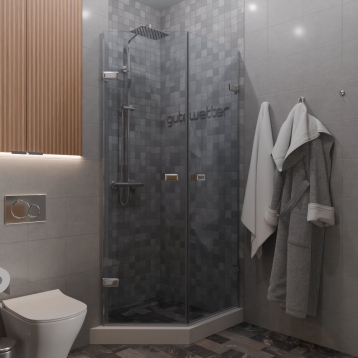 TREND DOOR GK-862G135C хром блестящий стекло бесцветное #1