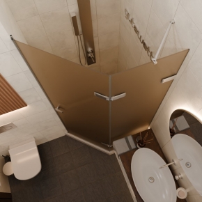 Дверь в душевую нишу TREND DOOR GK-862AG135ONE-01