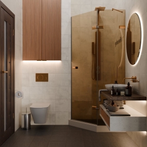 TREND DOOR GK-862AG135ONE-01 бронзовый стекло бронзовое #4