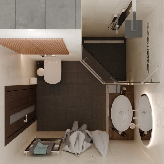 TREND DOOR GK-862AG135ONE-01 хром блестящий стекло выбеленное #5